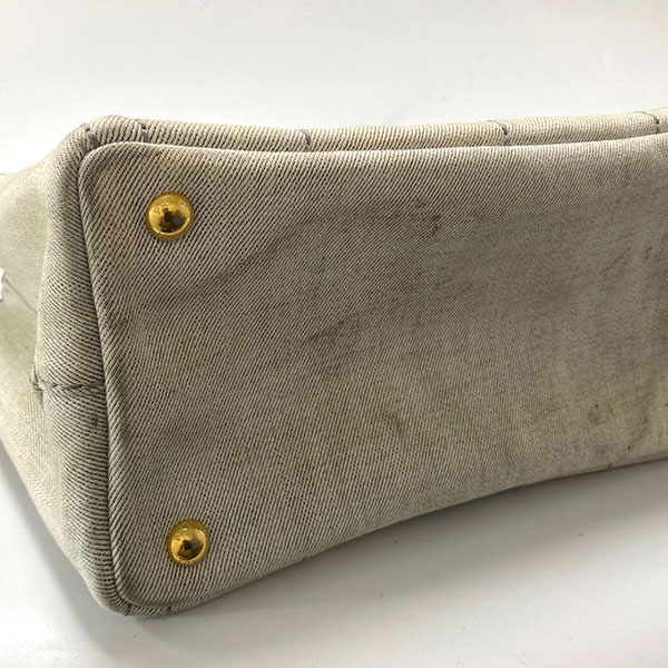 プラダ カナパ クリーニング 黄ばみ シミ抜き 修理