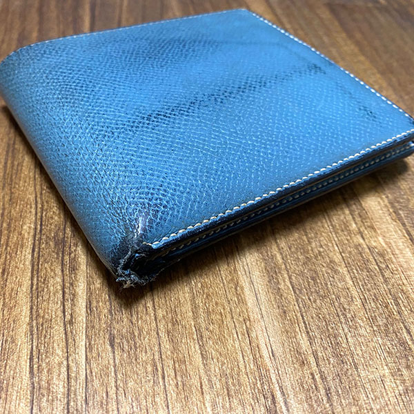 エルメス 財布 クリーニング　リペア　ビフォーアフター