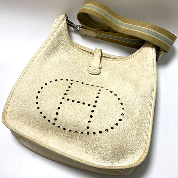 エルメス エブリン 色褪せ 変色 染め直し クリーニング 修理