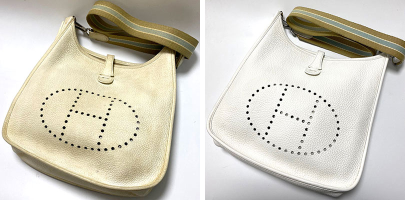 エルメス エブリン 色褪せ 変色 染め直し クリーニング 修理