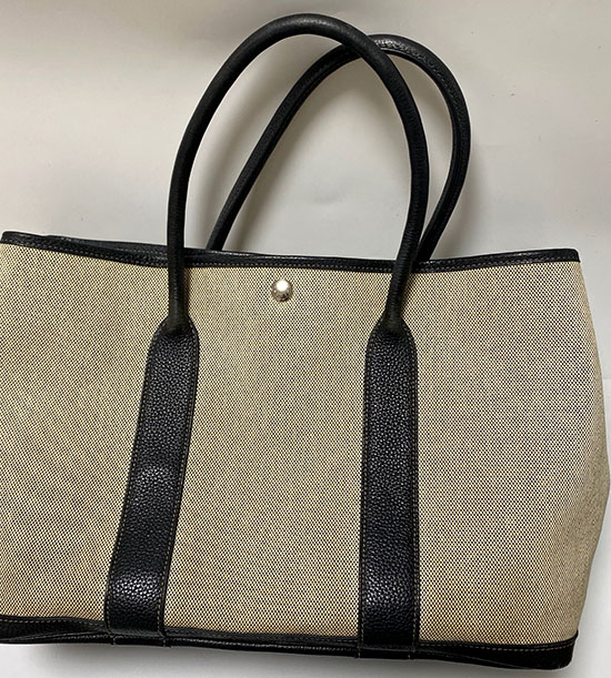 エルメス ガーデンパーティ クリーニング 黄ばみ落とし ビフォーアフター
