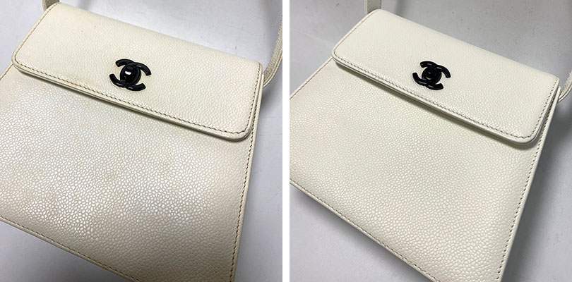 シャネル・キャビアスキンのバッグや財布の修理事例